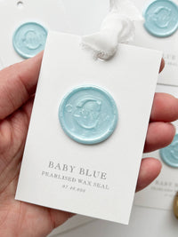 Wax Seal in Baby Blue Pearlised