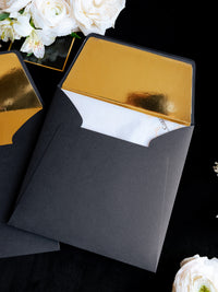 Caja a medida Art Deco Couture: Diseño personalizado 3D en negro y dorado | Comisión A&amp;L a medida