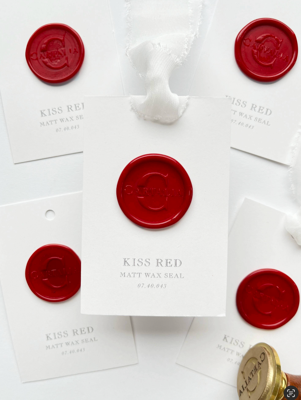 Wax Seal Stamp in Kiss Red Matt