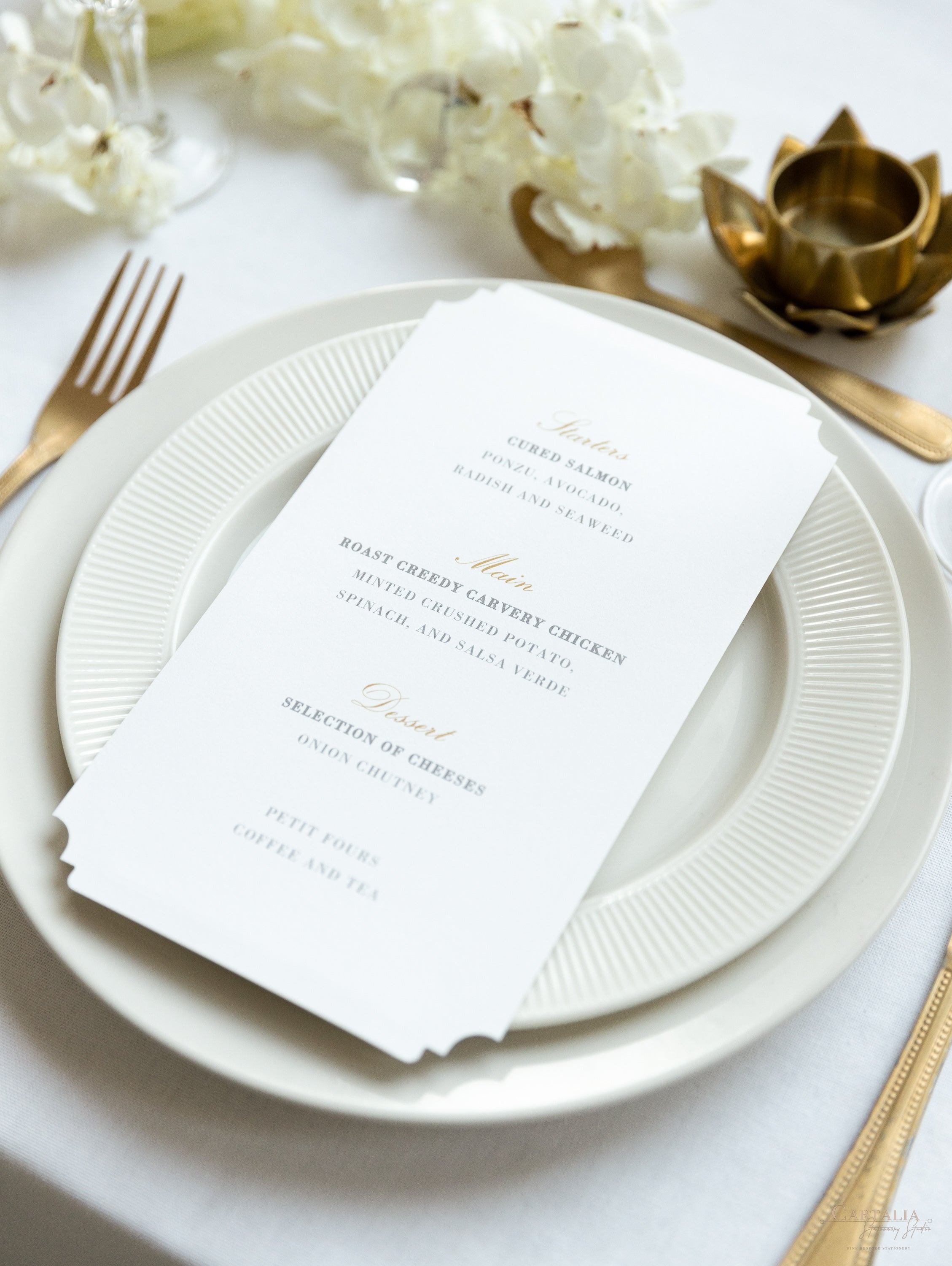 Blush & Gold Foil Thank You Card Menu/ Luxury Menu/ Wedding Menu/ Table Setting retailer Decoration/ Plate Setting