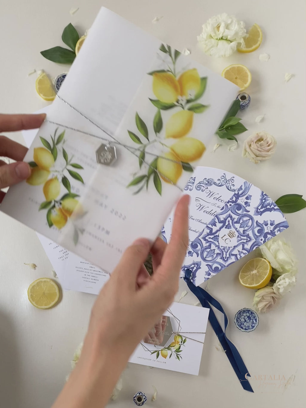 Italy Inspired Invitation Envelope Liners — Protea Paper Co