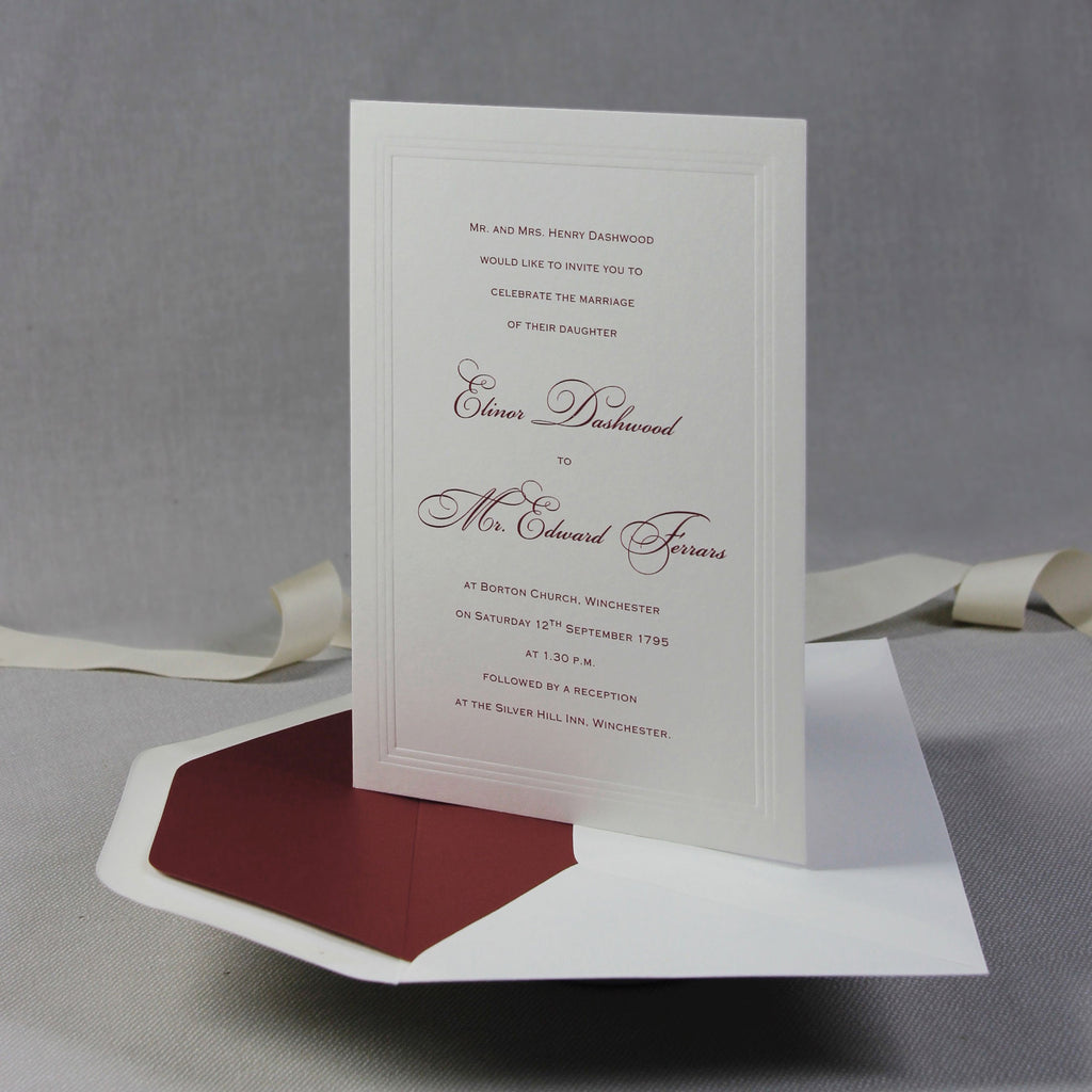 Invitaciones de boda clásica moderna elegante. All in one. Timeli…  Diseño  de invitación de boda, Invitaciones de boda tradicionales, Invitaciones  formales de boda